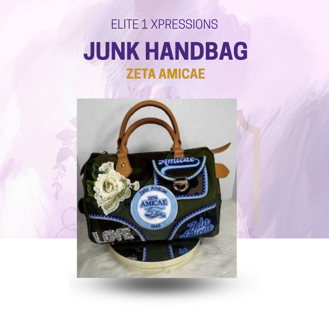 Zeta Amicae Camoflauge Junk Satchel Handbag (Small)