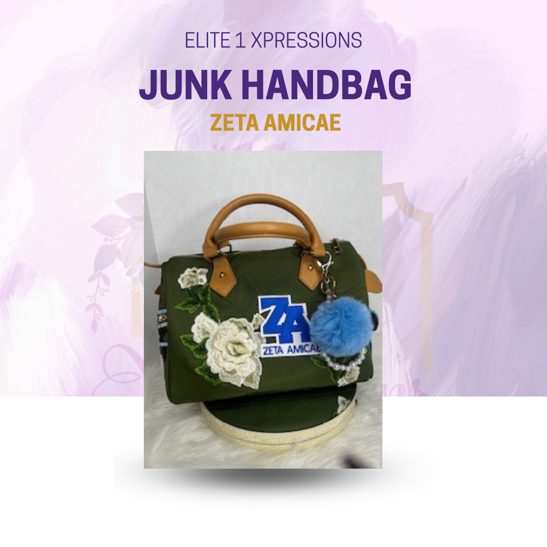 Zeta Amicae Camoflauge Junk Satchel Handbag (Small)
