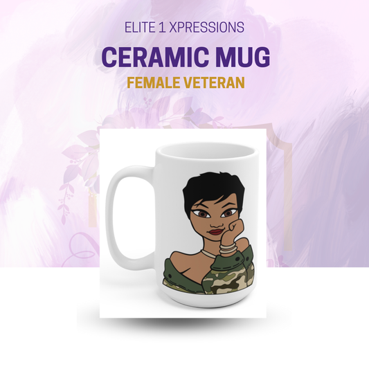 Female Veteran Ceramic Mug