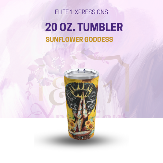 Sunflower Goddess ~ 20oz Tumbler