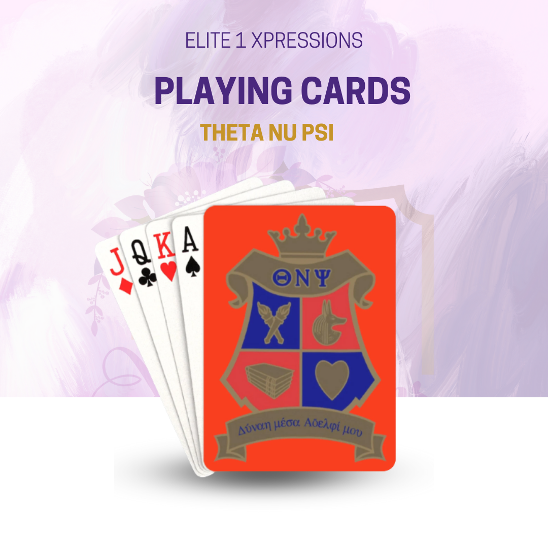 Theta Nu Psi Playing Cards