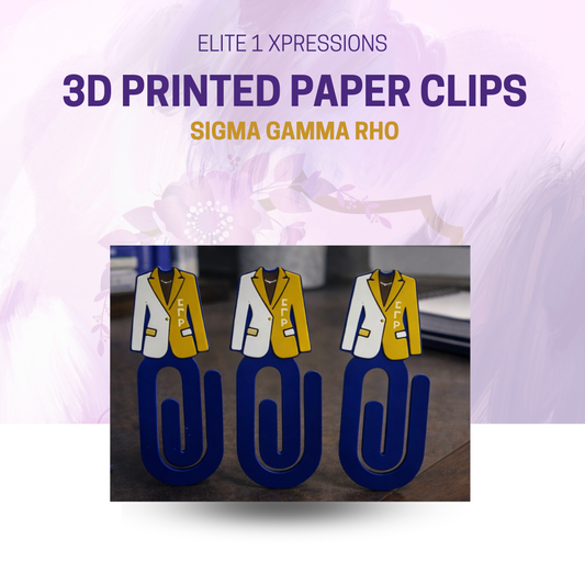 Sigma Gamma Rho 3D Printed Paperclips