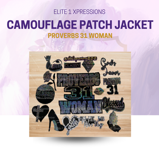 Camouflage Patch Jacket ~ Proverbs 31 Woman