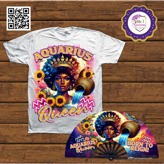 Cosmic Zodiac T~Shirt & Clack Fan Bundle