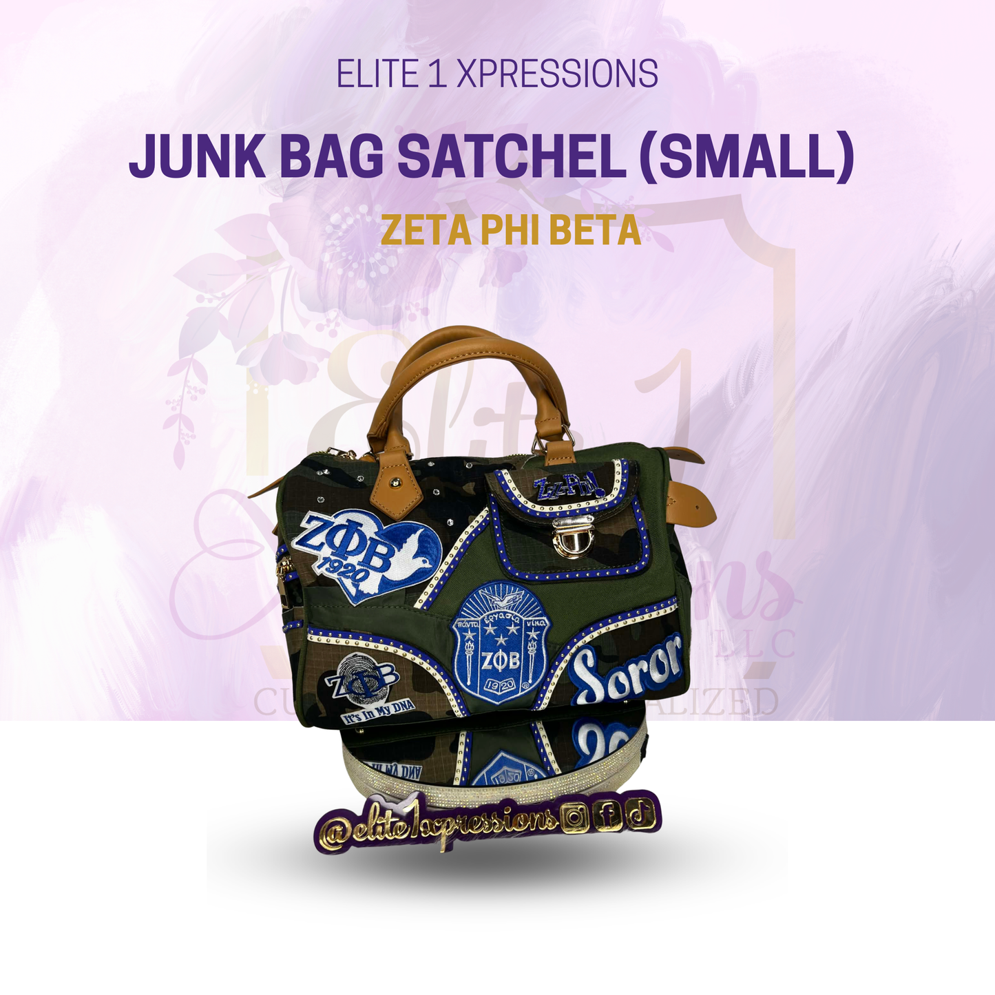 Zeta Camouflage Junk Bag Satchel (Small)