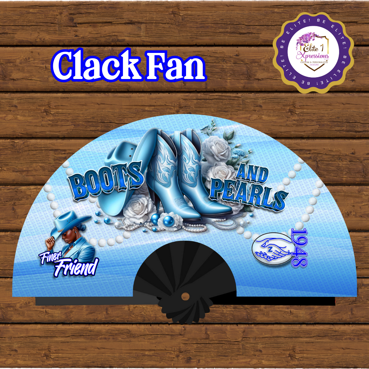 Boots & Pearls Clack Fan