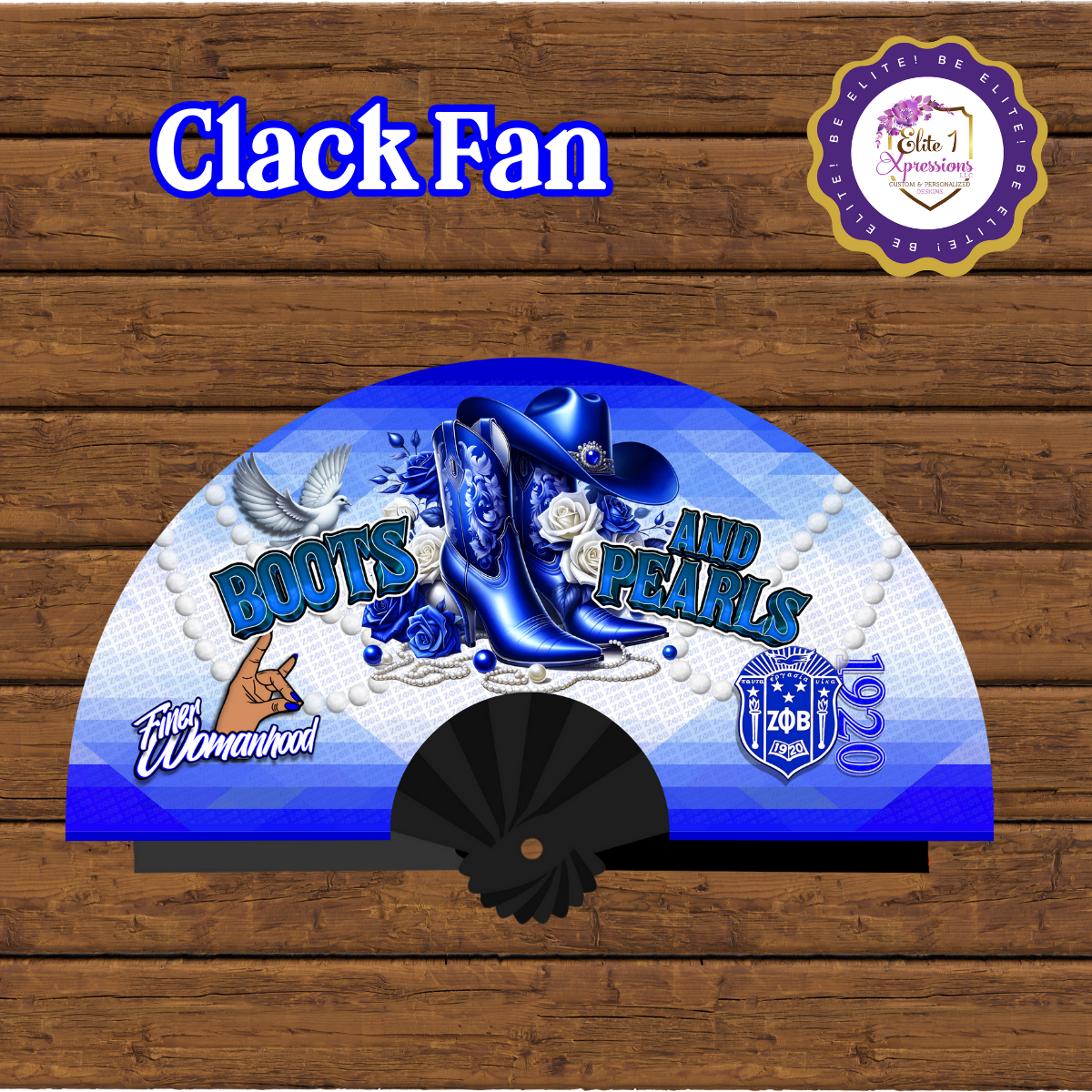 Boots & Pearls Clack Fan