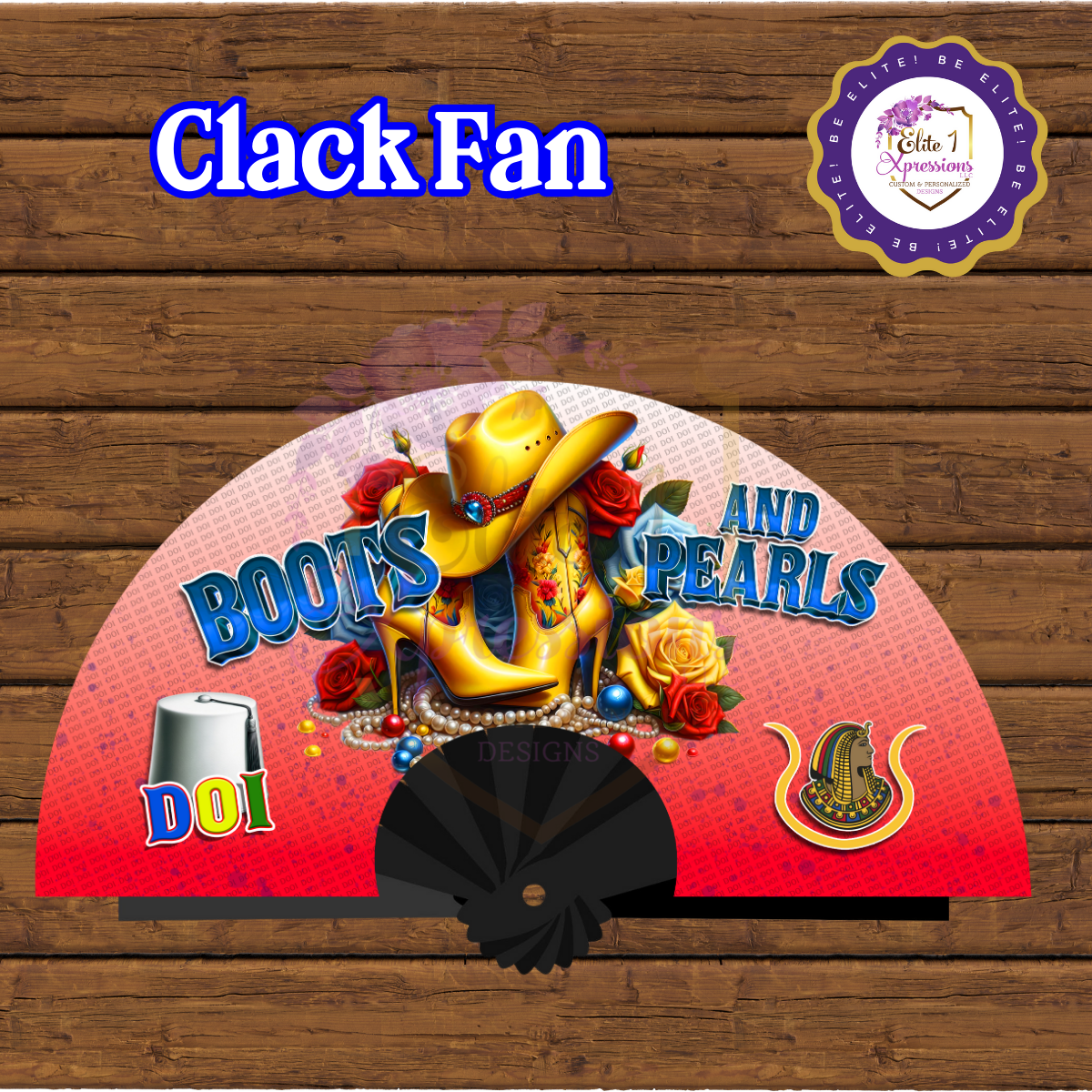 Boots & Pearls Clack Fan