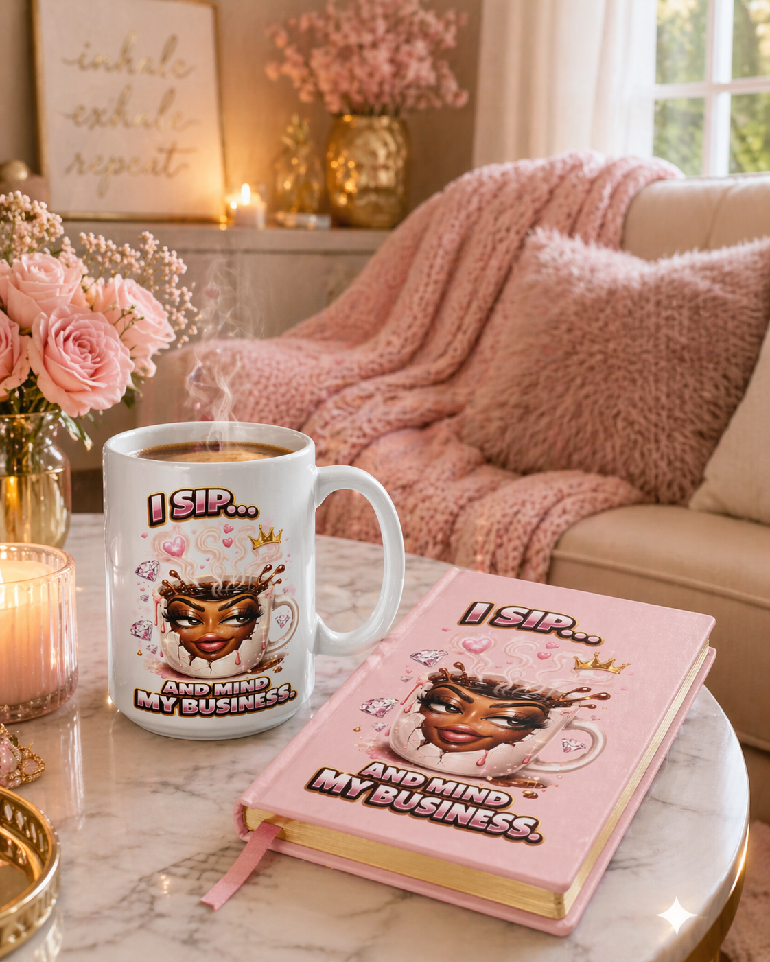 I Sip Journal & Coffee Mug Set