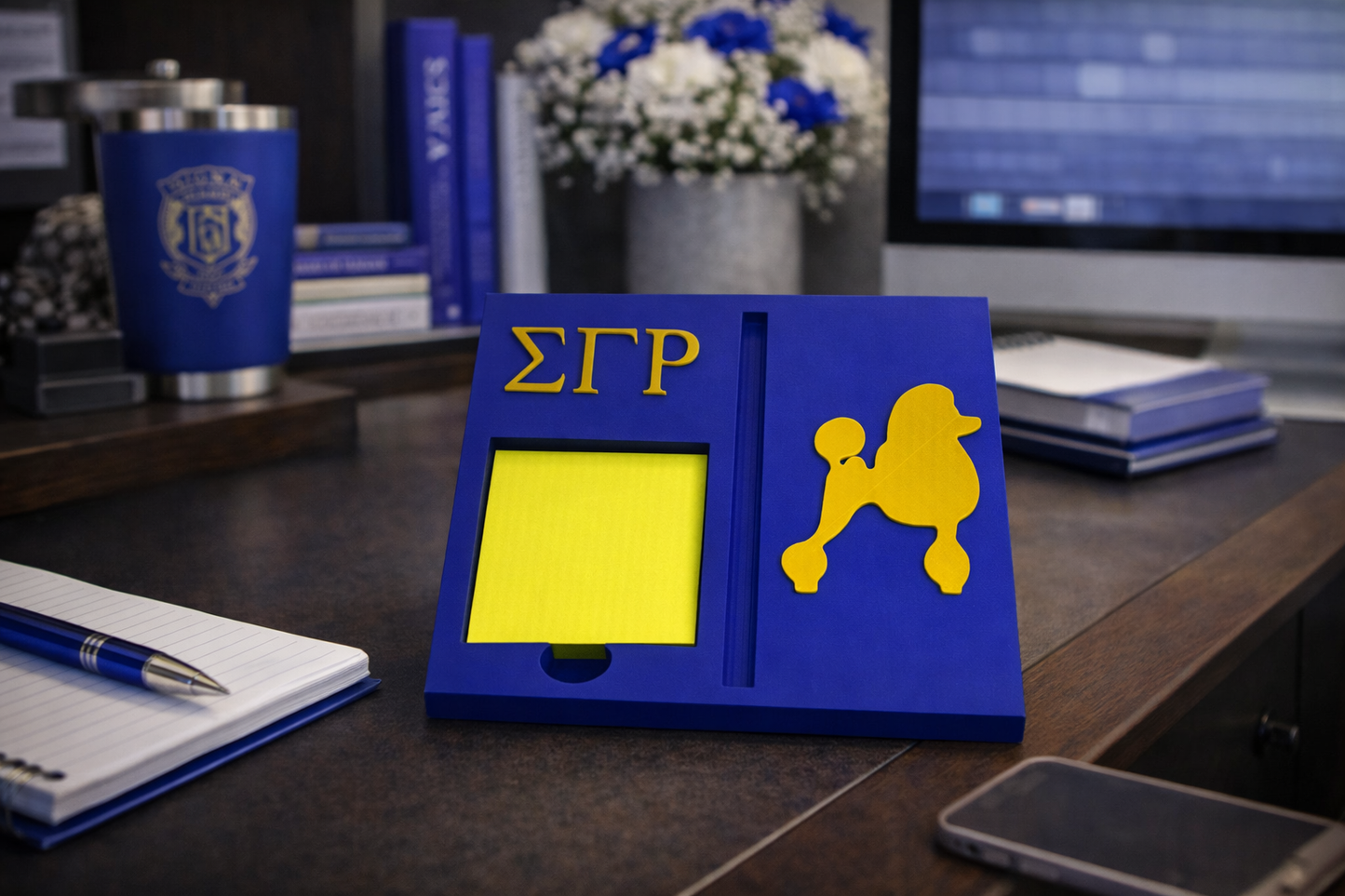 Sigma Gamma Rho 3D Printed Sticky Notepad Holder