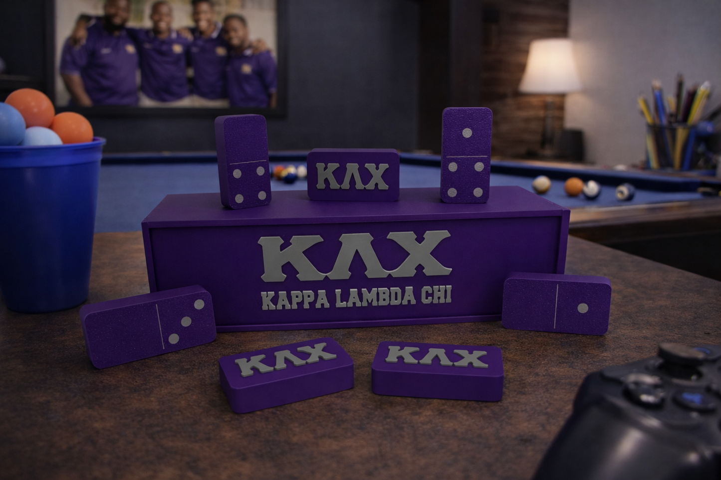 Kappa Lambda Chi 3D Printed Domino Set