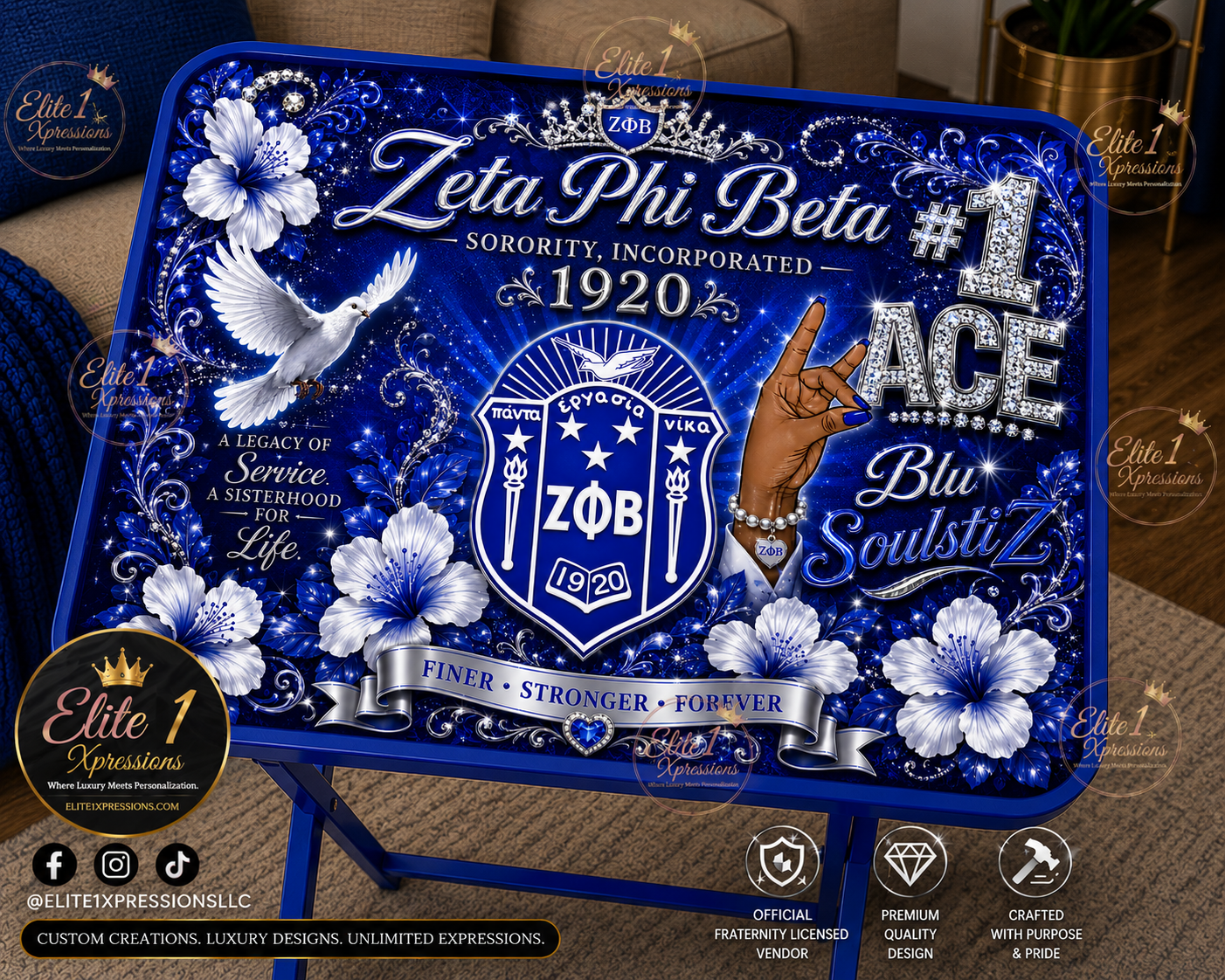TV Tray Table ~ Zeta Phi Beta