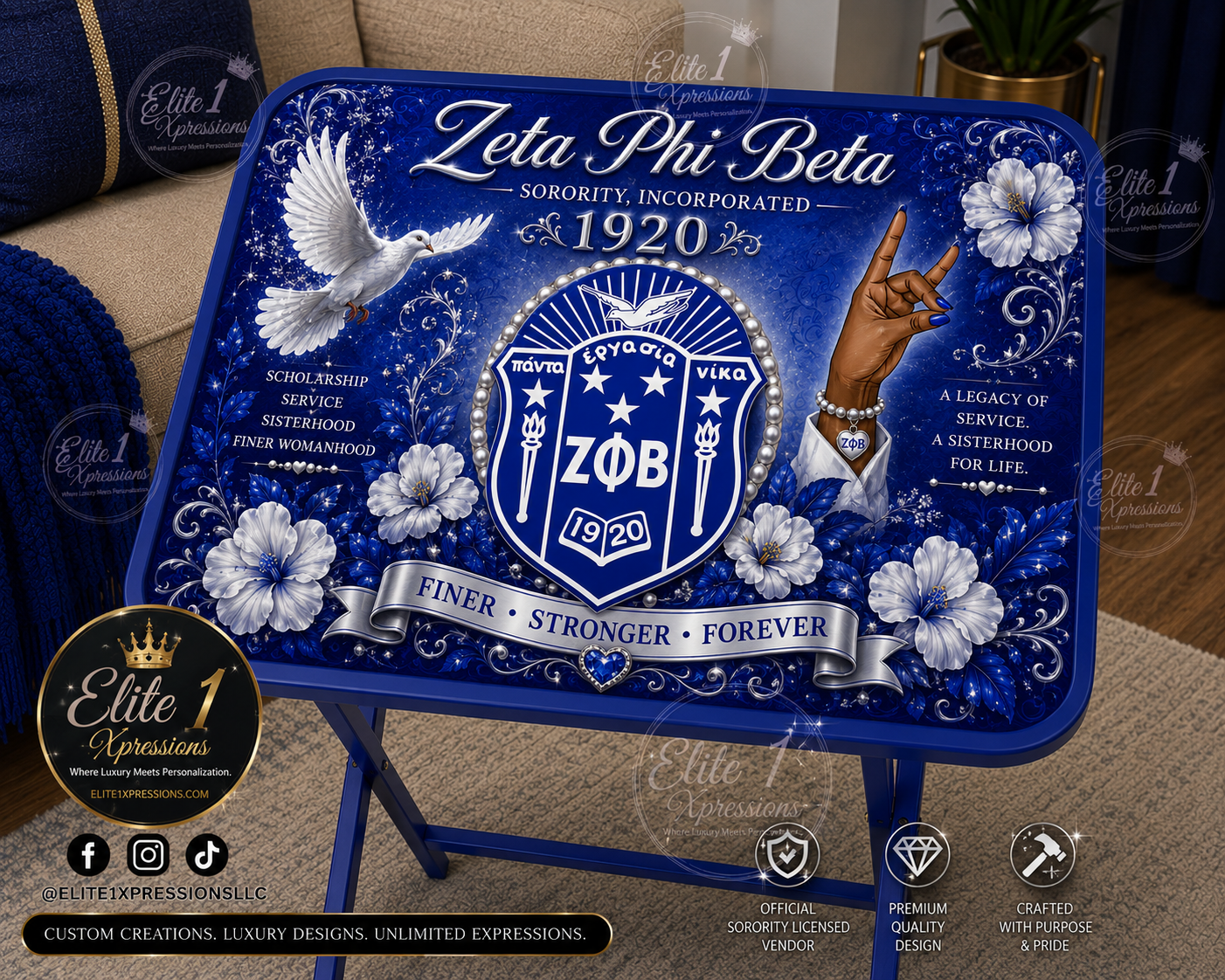 TV Tray Table ~ Zeta Phi Beta