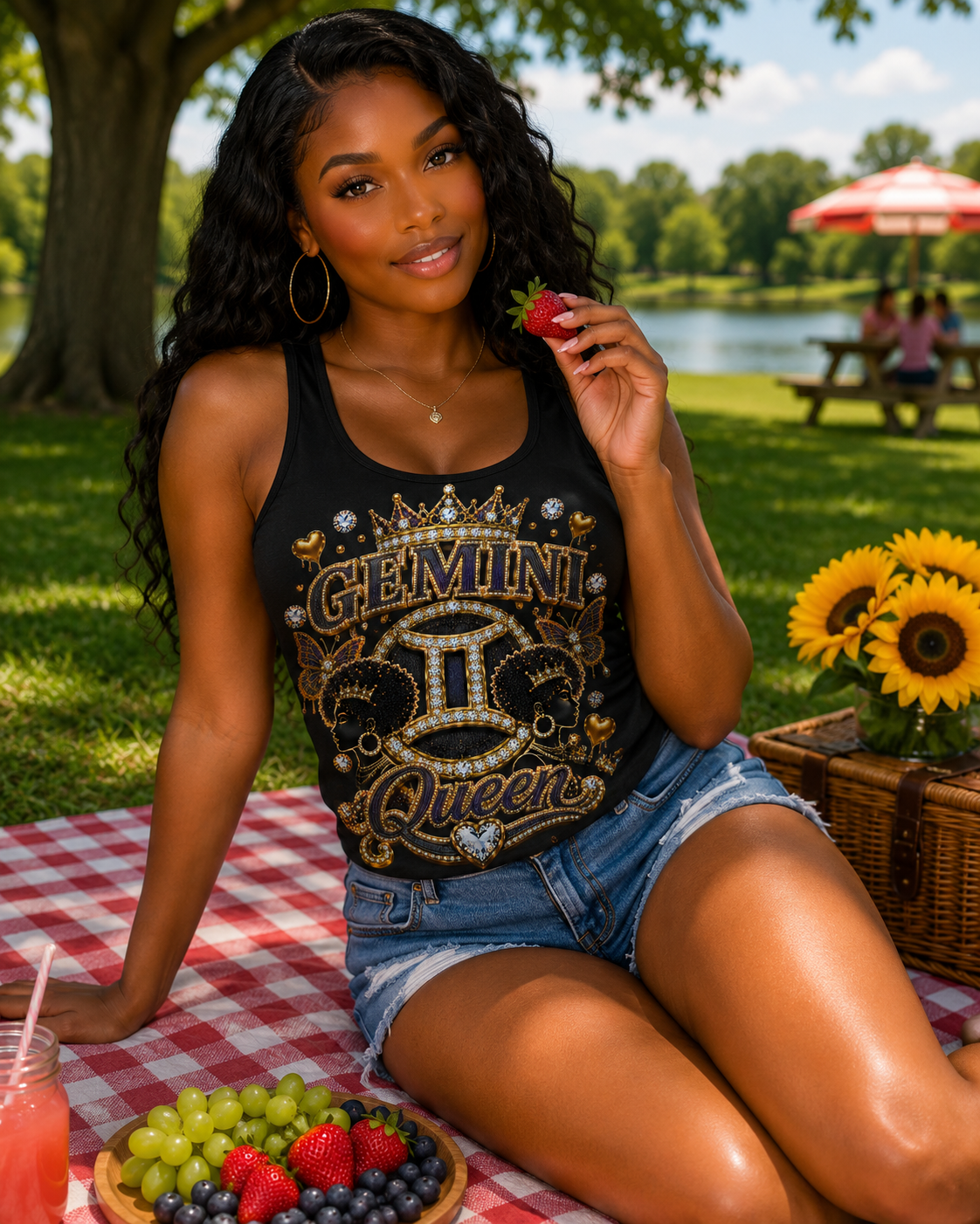 Zodiac Queen Heavy Cotton Tank Top