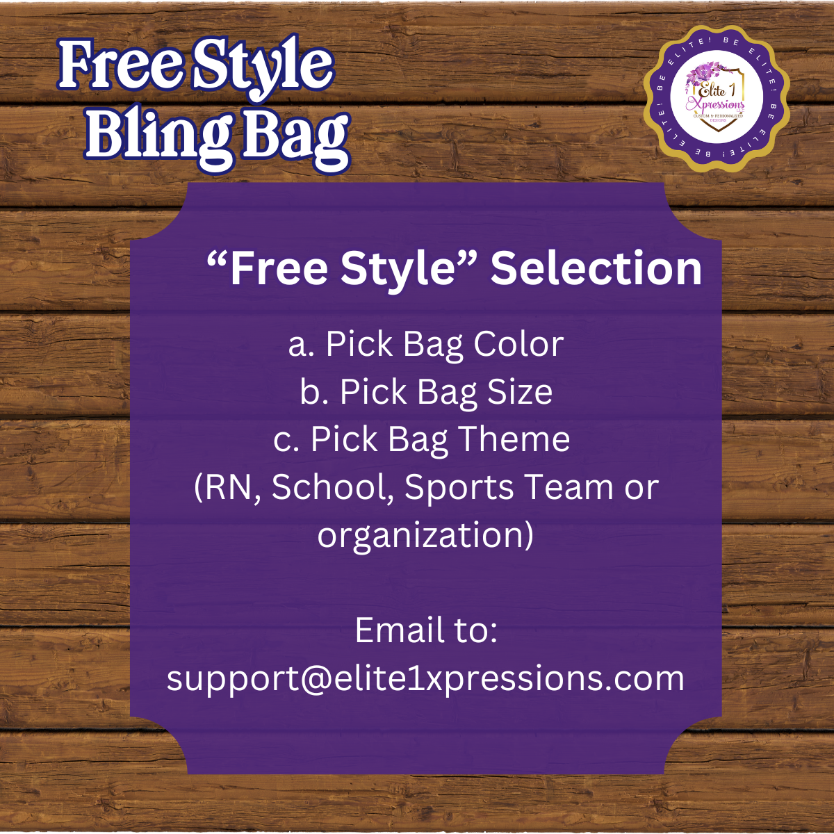 Blinged Bag ~ FREE Style