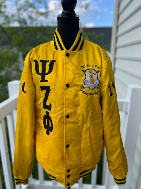 Bomber Jacket ~ Psi Zeta Phi (Yellow)