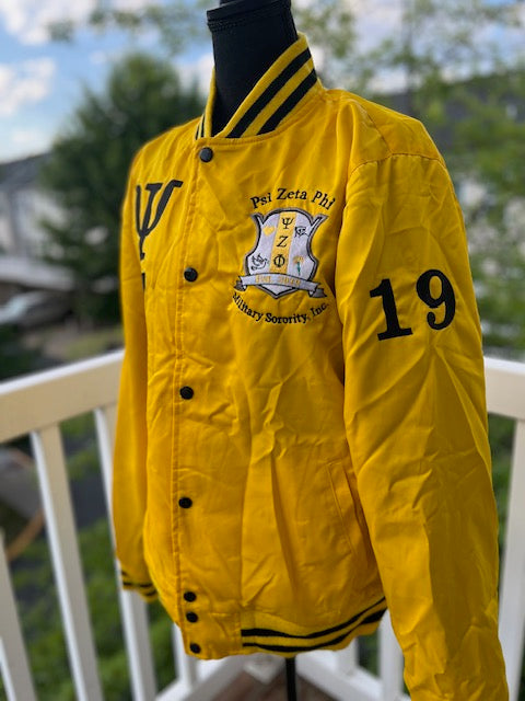 Bomber Jacket ~ Psi Zeta Phi (Yellow)