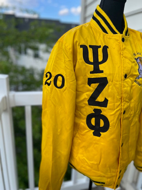 Bomber Jacket ~ Psi Zeta Phi (Yellow)