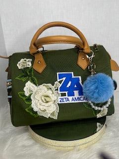 Zeta Amicae Camoflauge Junk Satchel Handbag (Small)
