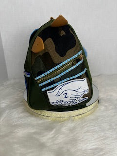 Zeta Amicae Camoflauge Junk Satchel Handbag (Small)