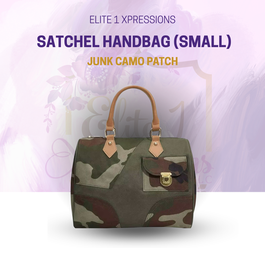 Junk Camo Patch  Satchel Handbag (Small)