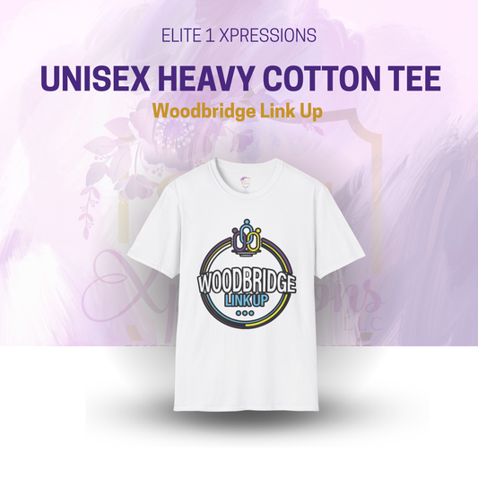 Woodbridge Link Up ~ Unisex Heavy Cotton Tee (White)