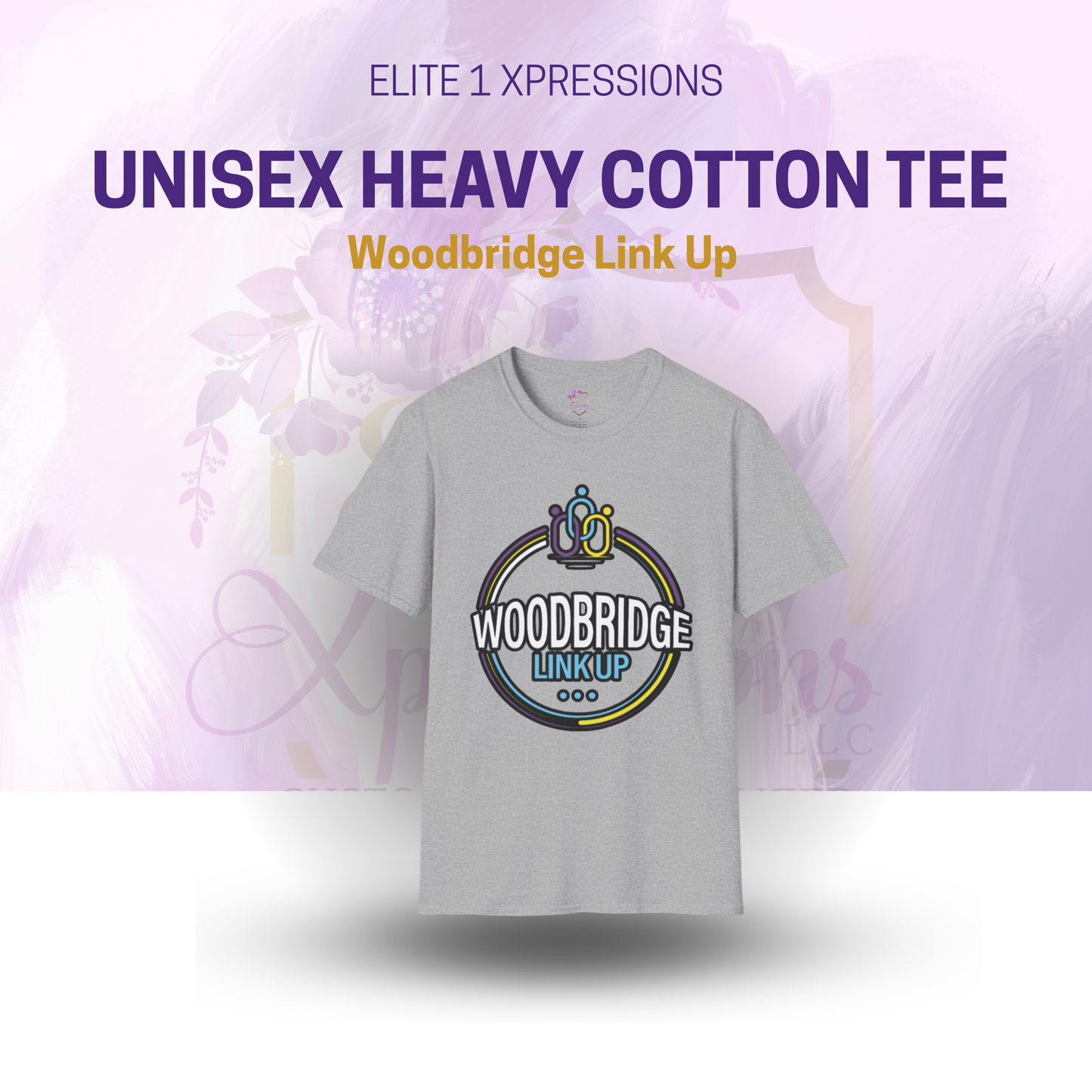 Woodbridge Link Up ~ Unisex Heavy Cotton Tee (White)
