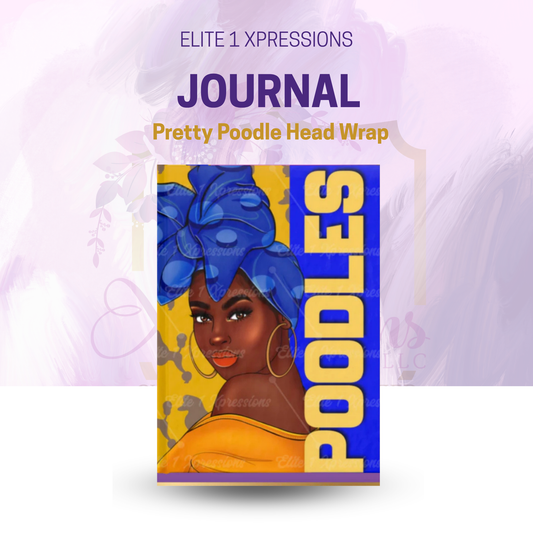 TC5 ~ Pretty Poodle Head Wrap Journal