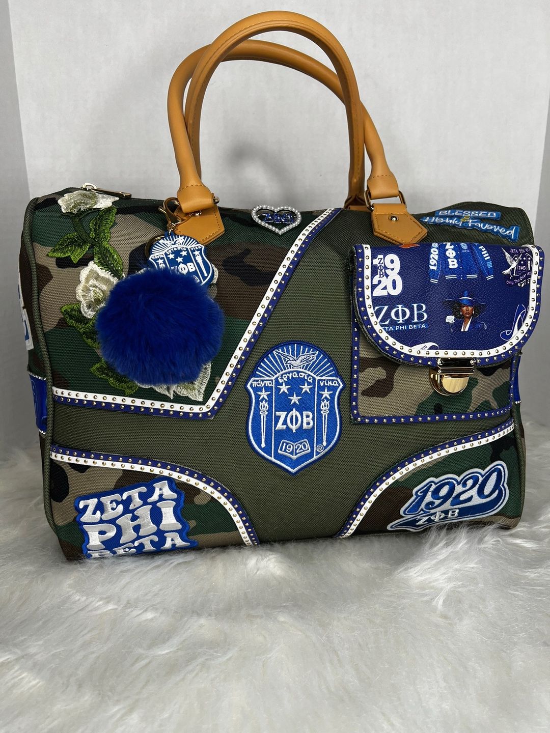 Zeta Phi Beta Camouflage Junk Bag (Large)
