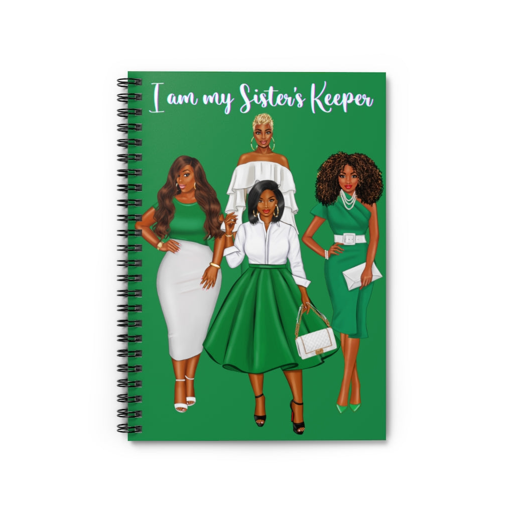 Sister's Keeper (Green) Spiral Notebook