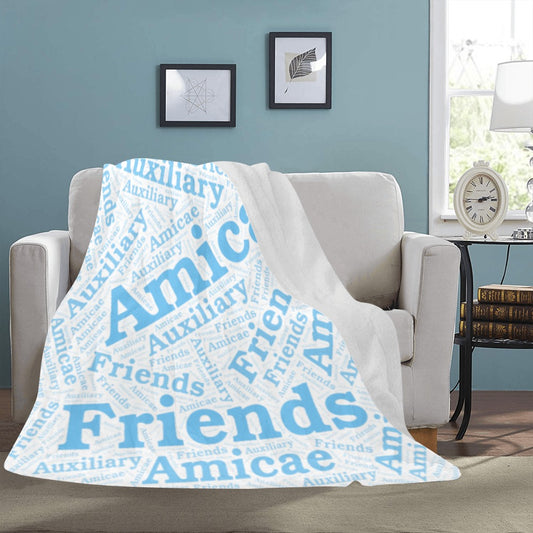 Fleece Blanket ~ Amicae "Word Art"