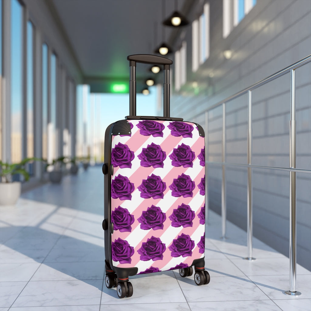 Purple Bloom Cabin Suitcase