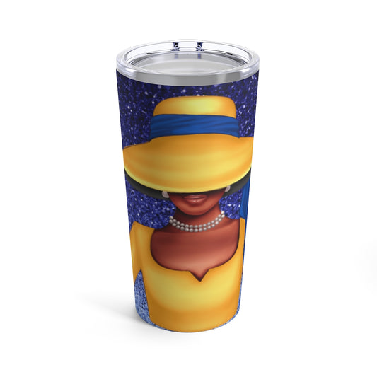 Lady in Golden Yellow Tumbler 20oz