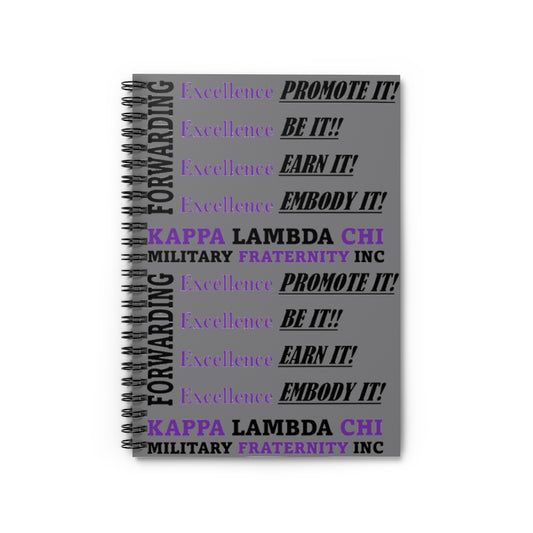 KLC Excellence (Grey) Spiral Notebook