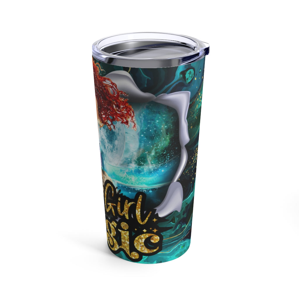 Black Girl Magic Mermaid Tumbler 20oz