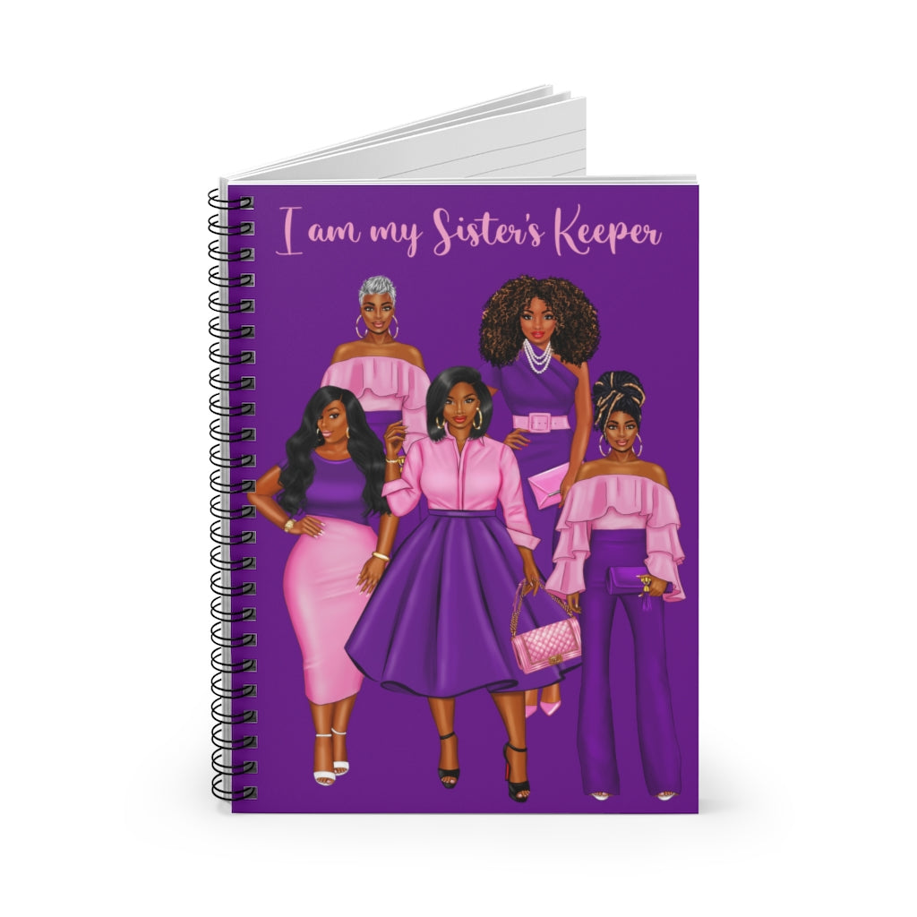 Sister's Keeper (Purple) Spiral Notebook