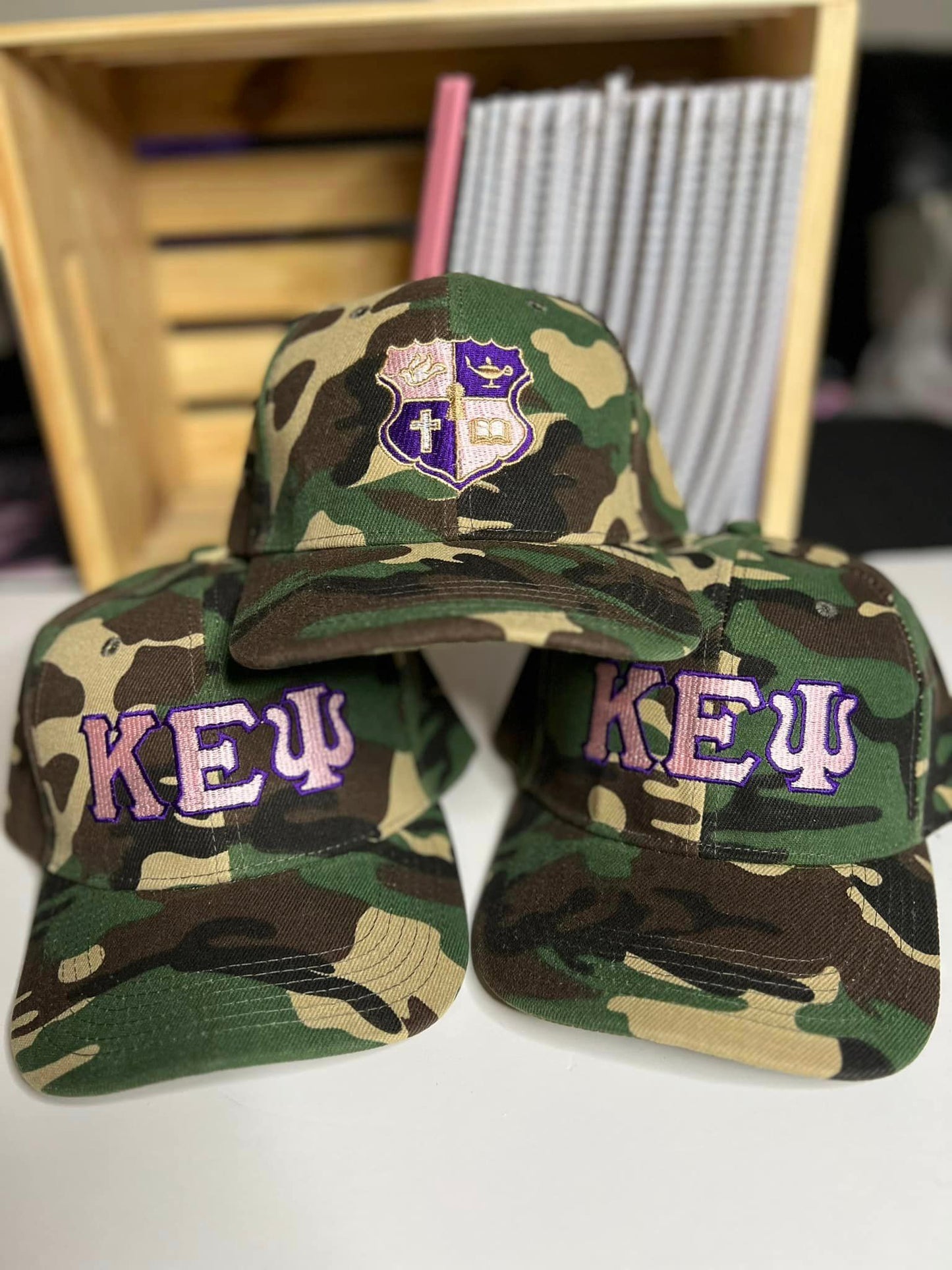 Camo Print Hat  ~ Kappa Epsilon Psi (ΚΕΨ)