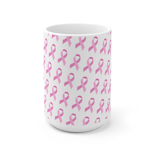 Pink Ribbons v3 Ceramic Mug