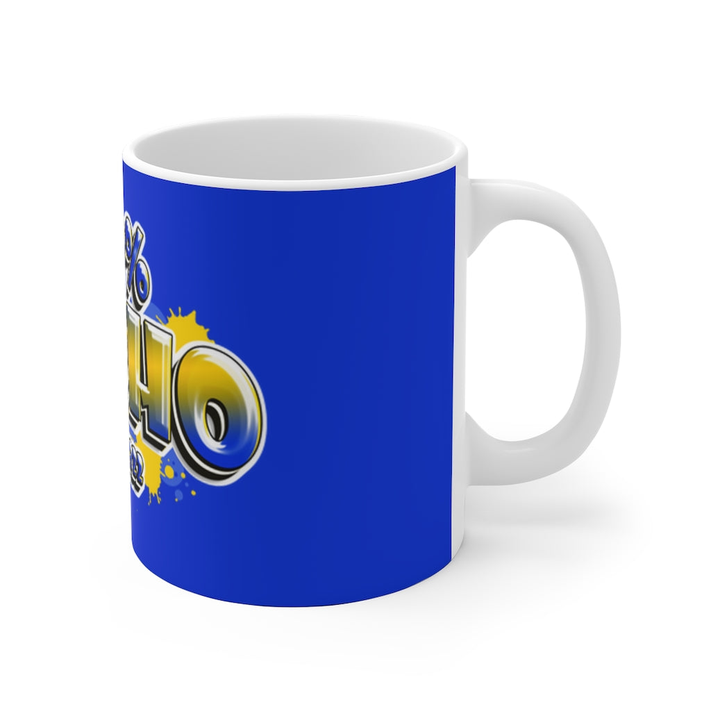 100% SGRHO Ceramic Mug (Blue)