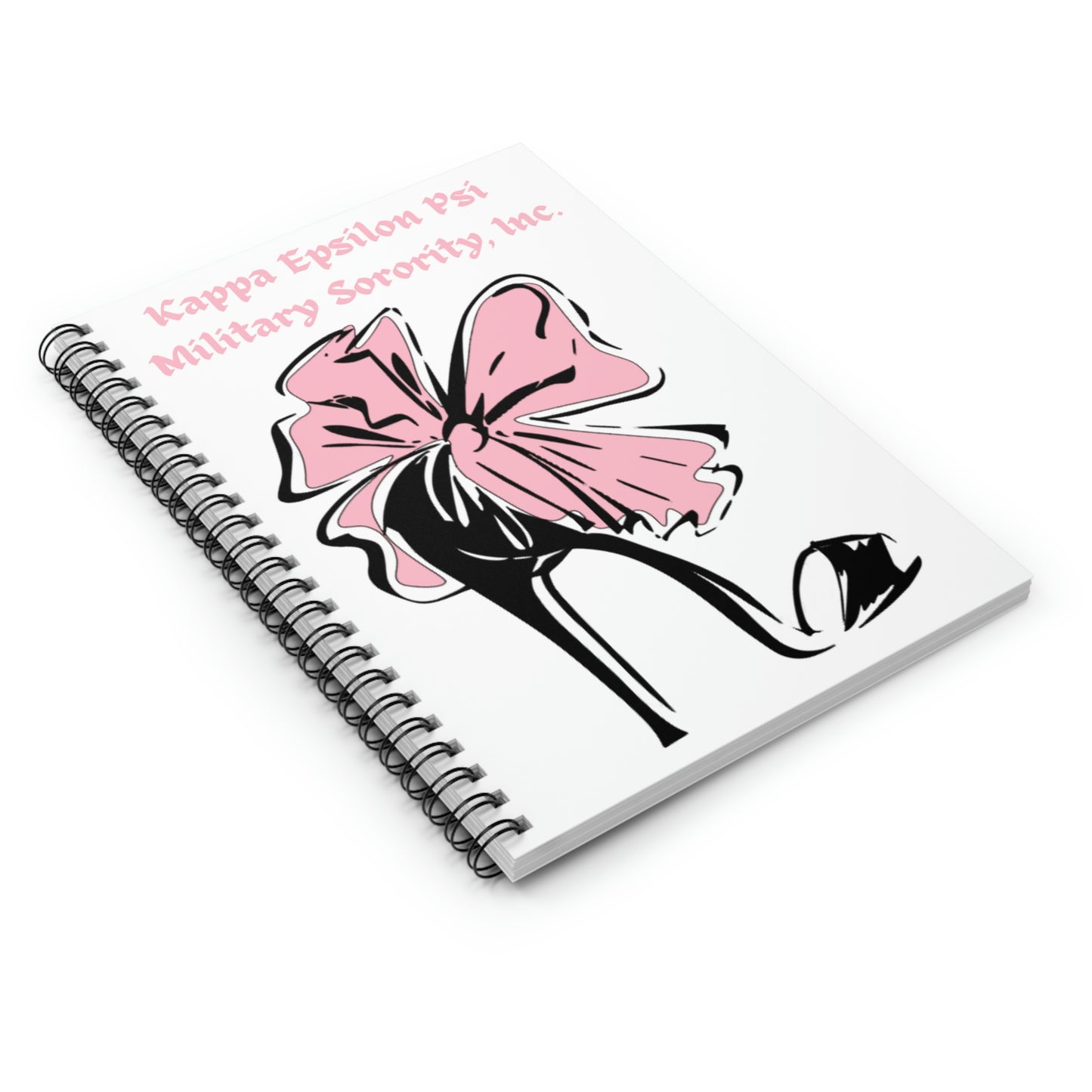 Kappa Epsilon Psi (ΚΕΨ) (Pink) Spiral Notebook - Ruled Line
