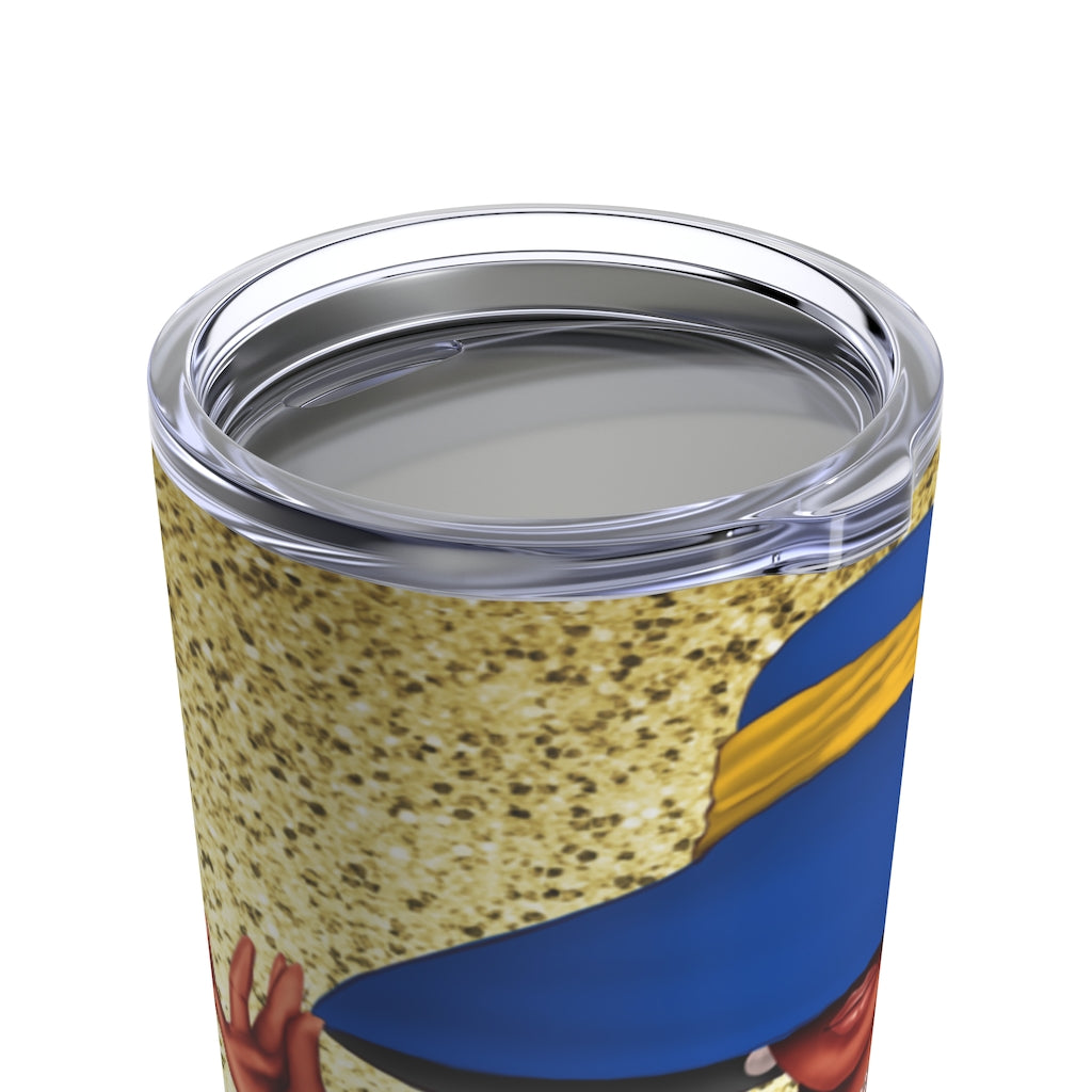 Lady in Golden Blue Tumbler 20oz