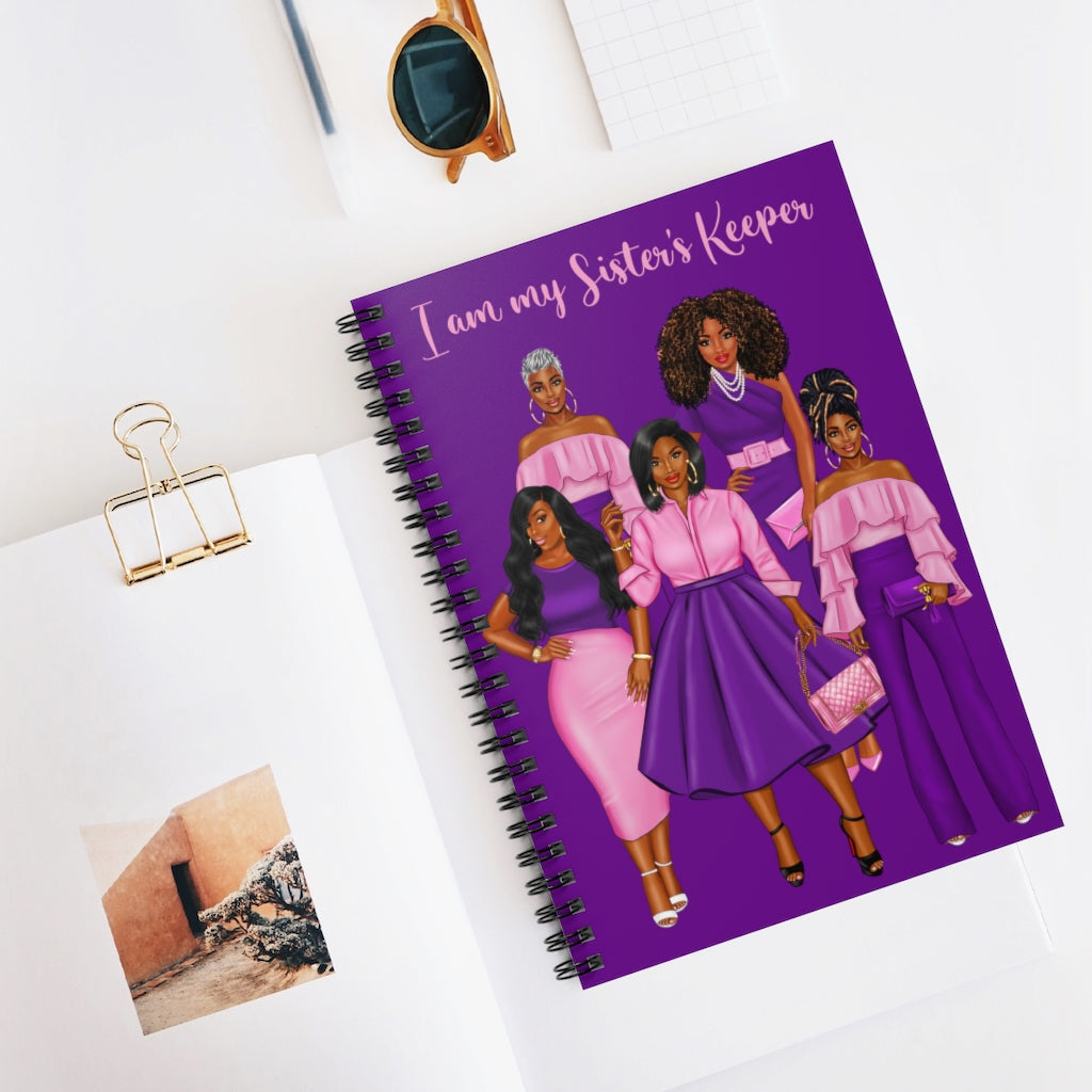 Sister's Keeper (Purple) Spiral Notebook