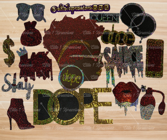 Camouflage Patch Jacket ~ DOPE (Red)