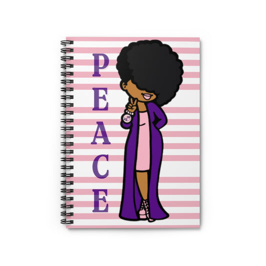 Peace (Pink) Spiral Notebook