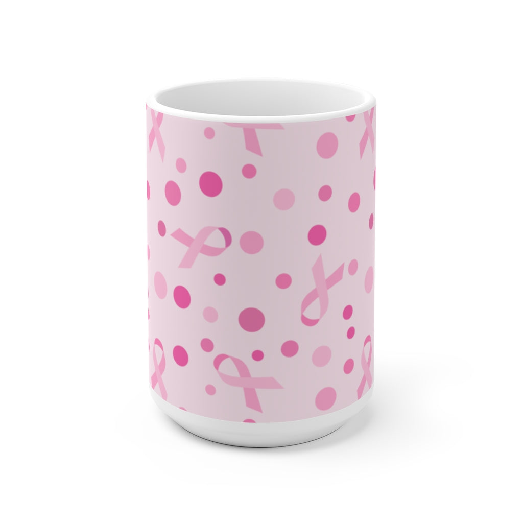 Pink Ribbons Ceramic Mug