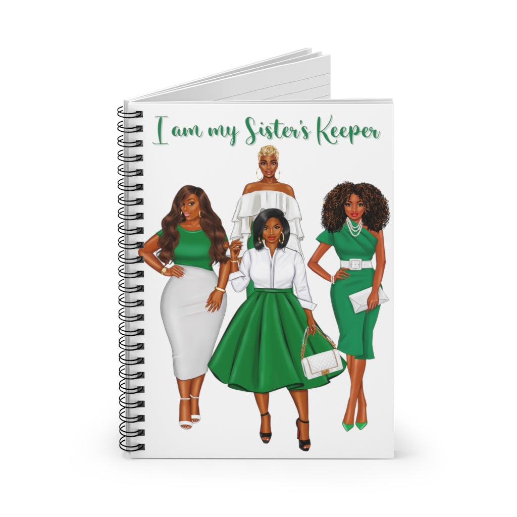 Sister's Keeper (White) Spiral Notebook