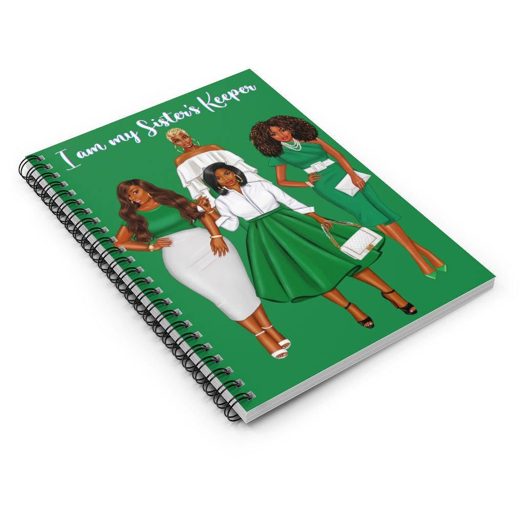 Sister's Keeper (Green) Spiral Notebook