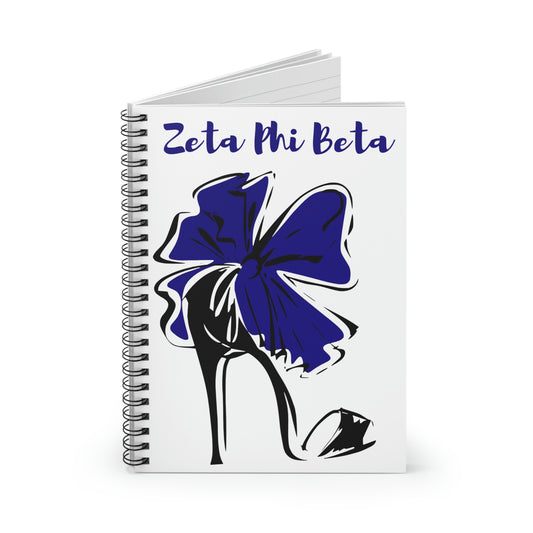 Zeta Phi Beta Spiral Notebook - Ruled Line