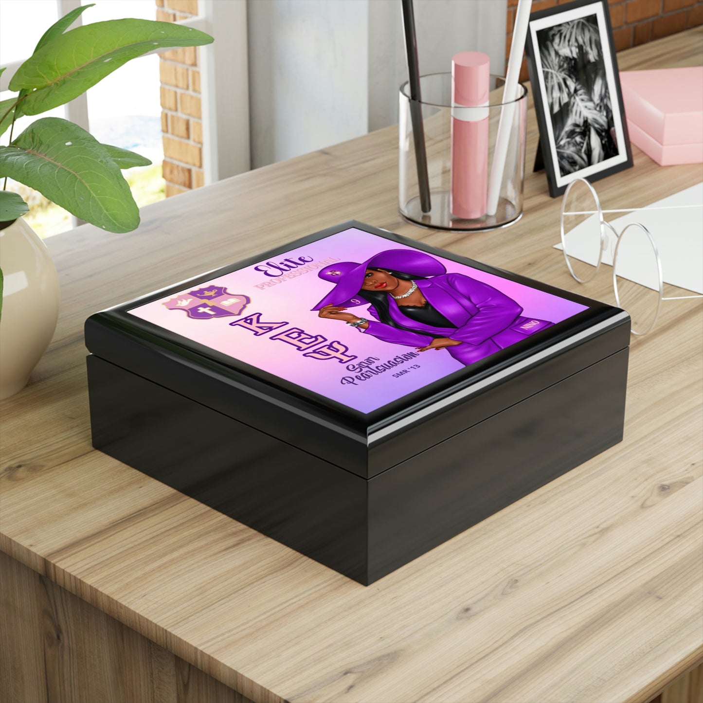 Jewelry Box - Customized Art Design (Purple)