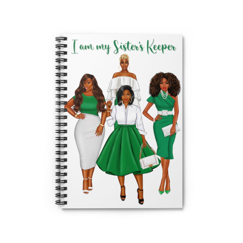 Sister's Keeper (White) Spiral Notebook